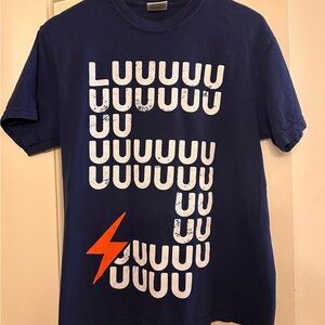Comfort Colors Navy and Orange Graphic Tee - OKC Thunder